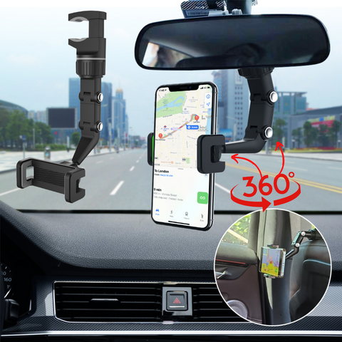 [COMPRE 1 LEVE 2] KIT 2 UNIDADES - Orbitech 360º Pro - Ultra resistente, firme e não balança - Compatível com todos os modelos de carros e celulares